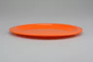 Sekély műanyag tányér IRAK 150ml - narancssárga (21,5x1cm)