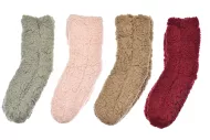 Női meleg otthon zokni csúszásmentes talppal Virgin - 1 pár, színkeverés, méret 38-41
