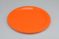 Sekély műanyag tányér IRAK 150ml - narancssárga (21,5x1cm)