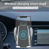 Bezdrátová nabíječka se samootevíracím držákem telefonu do auta
