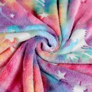 Világító mikroszálas takaró - színes