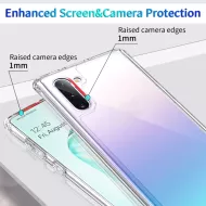 Samsung Galaxy Note 10+ ütésálló védőtok - átlátszó