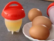 Műanyag poharak tojásfőzéshez - 6 darabos készlet