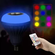 LED RGB színes izzó Bluetooth hangszóróval