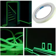 Fluoreszkáló jelölőszalag - 2,9 m - zöld