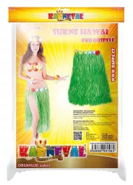 Hawaii felnőtt szoknya 72 cm, zöld