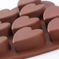 Szív alakú szilikon forma csokoládéhoz vagy jéghez