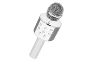 Vezeték nélküli karaoke mikrofon - ezüst színű