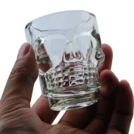 Koponya alakú féldecis pohár - 4 db