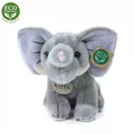 Ülő plüss elefánt - 18 cm - Rappa
