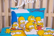 Ágyneműhuzat Simpsons Family Clouds 140/200
