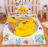 Ágyneműhuzat Pokémon Pikachu 140/200, 70/90