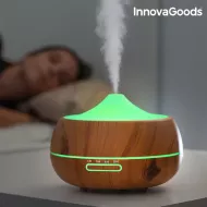 Légnedvesítő aroma diffúzorral - LED Wooden-Effect - InnovaGoods
