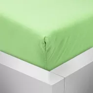 BedStyle Premium jersey lepedő - zöld - 140 x 200 cm