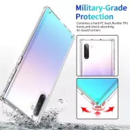 Samsung Galaxy Note 10+ ütésálló védőtok - átlátszó
