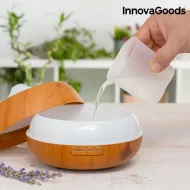Légnedvesítő aroma diffúzorral - LED Wooden-Effect - InnovaGoods