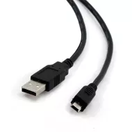 USB 2.0 A - Mini USB B Kábel iggual PSICCP-USB2-AM 1,8 m, fekete