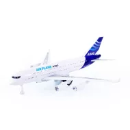 Repülőgép A380 -  hang- és fényeffektekkel - kék - Rappa