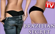 Brazilian secret tangát fenékemelő hatással - fehér, méret L
