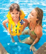 Felfújható úszómellény POOL SCHOOL DELUXE sárga, 3-6 yrs
