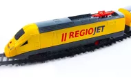 Rappa RegioJet vonat hang- és fényeffekttel - készlet sínekkel együtt
