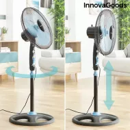 InnovaGoods álló ventilátor - 50 W - fekete-kék