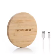 InnovaGoods Wirboo bambusz vezeték nélküli töltő