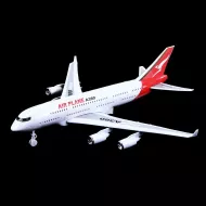 Repülőgép A380 -  hang- és fényeffektekkel - piros - Rappa