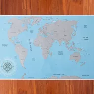 Kaparós világtérkép - 88 x 52 cm