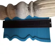 Kontúrsablon műanyag léccel - 12 cm - kék