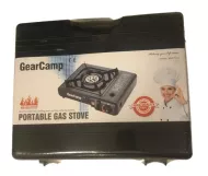 GearCamp BDZ-155-A utazó gáztűzhely gázpatronnal + láda