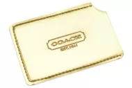 Mini zsebtükör 8,5x5,3 cm hitelkártya mérettel - arany