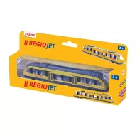 Rappa RegioJet sárga vonat - regionális - fém-műanyag