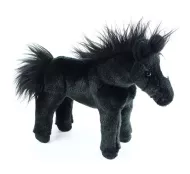 Plüss ló - fekete - 28 cm - Rappa