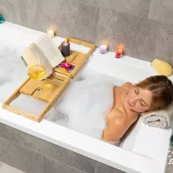 Kihúzható bambusz tálca fürdőkádhoz - Trayth - InnovaGoods