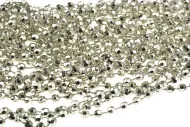 Karácsonyi lánc - 2,7 m - ezüst gyémánt