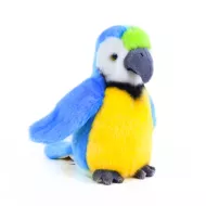 Plüss papagáj kék, 18 cm