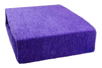 Frottír lepedő 90x200 cm - sötét lila Frottír lepedő 90x200 cm - sötét lila