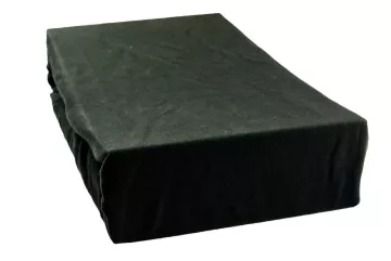 Jersey lepedő 90x200 cm - fekete
