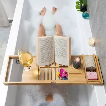 Kihúzható bambusz tálca fürdőkádhoz - Trayth - InnovaGoods