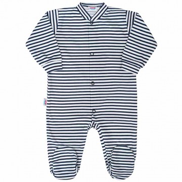 Baba kezeslábas New Baby Classic II kék csíkokkal Baba kezeslábas New Baby Classic II kék csíkokkal