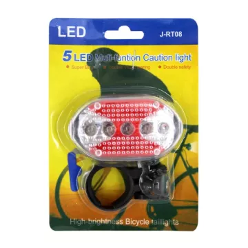 Hátsó biztonsági LED lámpa kerékpárra XY-118 - piros