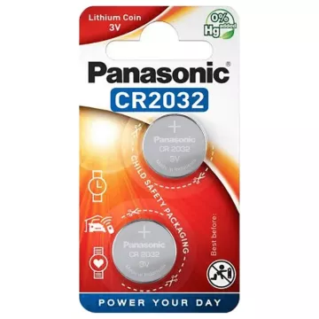 Lítium gombelem - 2x CR2032 - Panasonic