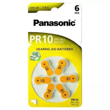 Elem hallókészülékbe - 6x PR-10B6 - Panasonic