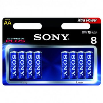 Sony Stamina Plus AM3-B8D, 1,5 V - 8x AA alkáli elem Sony Stamina Plus AM3-B8D, 1,5 V - 8x AA alkáli elem