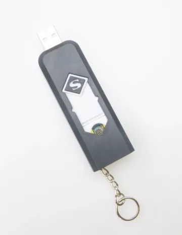 Elektromos öngyujtó USB töltéssel - fekete