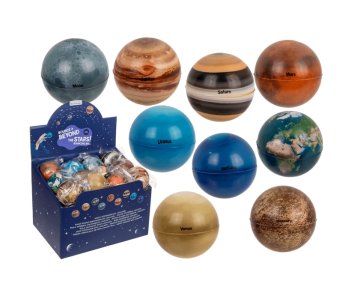Pattogó labda - bolygók - 6 cm - különböző típusok