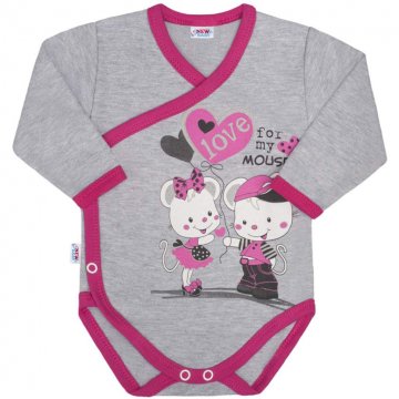 Baba body oldalsó bekapcsolással New Baby Love Mouse Baba body oldalsó bekapcsolással New Baby Love Mouse