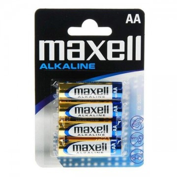 Alkáli elemek Maxell PK4 - 1.5V - 4x AA elemek Alkáli elemek Maxell PK4 - 1.5V - 4x AA elemek