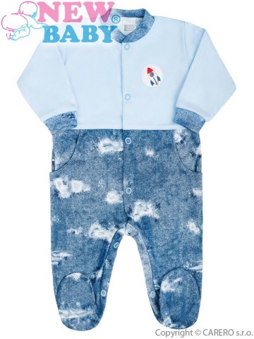 Baba kezeslábas New Baby Light Jeansbaby kék Baba kezeslábas New Baby Light Jeansbaby kék